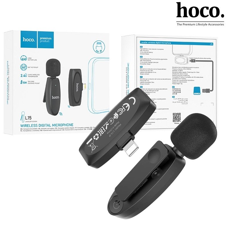 HOCO. Wireless Digiral Microphone  (L15)