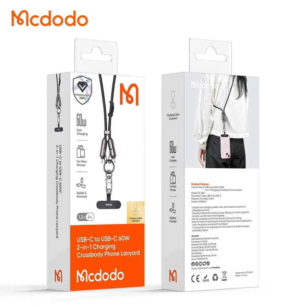 MCDODO 36W 2-IN-1 Charging Crossbody phone Lanyaed(CA-682)