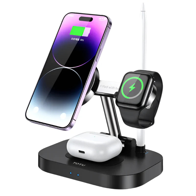 TOTU 4IN1 Magnetic Foldable Wireless Charger (CW-2-W)