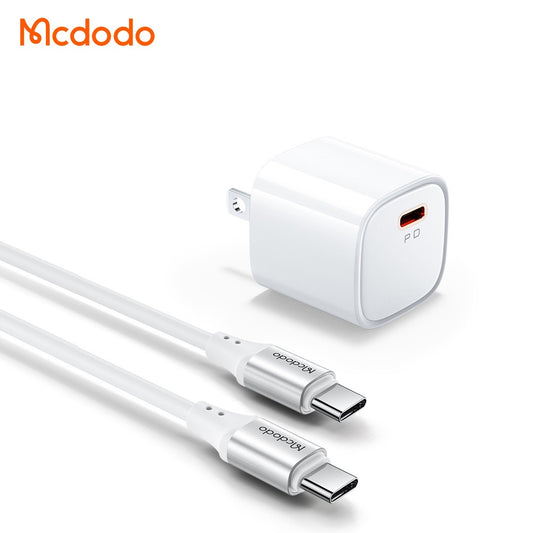 MCDODO PD 20W FAST CHARGRER KIT  (IPHONE&ANDROID)
